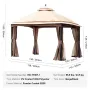 Terrassepavillon til 10-12 personer, 10 x 13 fod havepavillon