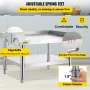 Rustfrit ståludstyr Grill Stand, 48 x 30 x 24 tommer rustfrit