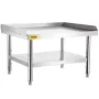 Rustfrit ståludstyr Grill Stand, 48 x 30 x 24 tommer rustfrit