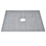 Shower Curb Kit, 1828x1828mm Shower Pan Kit with 160mm Central Drain, Lightweight EPS Shower Installation Kits with 2 Waterproof