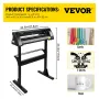 Vinylskærer 28 tommer Vinyl Cutter Machine 720mm Paper Feed