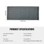 Dump Truck Mesh Tarp, 8 x 18 ft, PVC Coated Black Heavy Duty