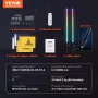 2 PCS 4 FT Whip Light with Spring Base, Led Whip Light with APP & Remote Control, Waterproof 360° Spiral RGB Chasing Lighted Whi