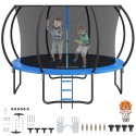 12FT Outdoor Recreational Trampoline for Kids with safety Enclosure Net