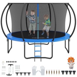 12FT Outdoor Recreational Trampoline for Kids with safety Enclosure Net