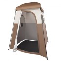 Camping Shower Tent, 66" x 66" x 87" 1 Room Oversize Outdoor Portable Shelter, Privacy Tent with Detachable Top, Pockets,