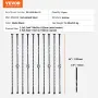 Trappe Metal Balusters, 44 '' X 1/2 "Galvaniseret stål