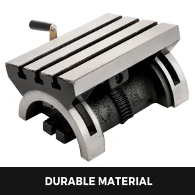 Tilting Milling Table 10x7inch Tilting Angle Milling Machine 0-90Â°Adjustable Swivel Angle Plate with 3 T-slots and an