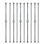 Trappe Metal Balusters, 44 '' X 1/2 "Galvaniseret stål