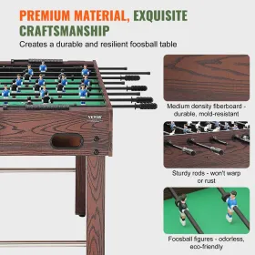 Foosball Table, 48 tommer standardstørrelse Foosball Table