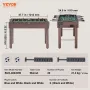 Foosball Table, 48 inch Standard Size Foosball Table, Indoor Full Size Foosball Table for Home, Family, and Game Room, Soccer wi