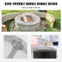 Fire Pit Spark Screen Round 36", Reinforced Heavy Duty Steel Metal Cover, Outdoor Firepit Lid, Easy-Opening Top Screen Covers Ro