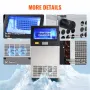 Commercial Ice Maker, 100lbs/24H, Ice Maker Machine, 55 Ice Cubes in 12-15 Minutes, Freestanding Cabinet Ice Maker with 33lbs St