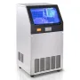 Commercial Ice Maker, 100lbs/24H, Ice Maker Machine, 55 Ice Cubes in 12-15 Minutes, Freestanding Cabinet Ice Maker with 33lbs St