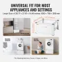Laundry Pedestal 686mmW x 366mmH, Washer And Dryer Base Stand Platform Universal Fit 299kg Capacity, Heavy Duty Multi-Functional