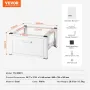 Vaskeri piedestal 686mmw x 366mmh, vaskemaskine og tørretumbler
