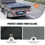 Dump Truck Mesh Tarp, 6 x 14 ft, PVC Coated Black Heavy Duty