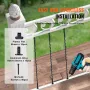 Trappe Metal Balusters, 44 '' X 1/2 "Galvaniseret stål
