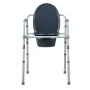 Commode Chair, Bedside Commode with Wider Toilet Seat, 7-Level Adjustable Height, 5.8L Removable Bucket, Easy to Assemble, 350 L