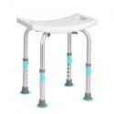 Shower Chair, Adjustable Height Shower Stool with Built-in Handles, Shower Seat for Inside Shower or Tub, Non-Slip Bench