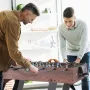Folding Foosball Table, 42 inch Standard Size Foosball Table, Indoor Full Size Foosball Table for Home, Family, and Game Room, S