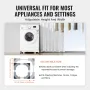 Mini Fridge Stand Universal Laundry Pedestal, Adjustable Refrigerator Stand with Smooth Casters, Washing Machine Multi-Functiona