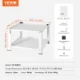Laundry Pedestal with Storage Shelf, 711Lx711Wx406H mm, Washer And Dryer Base Stand Platform Universal Fit 299kg Capacity, Heavy