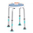 Shower Chair 360 Degree Rotating, Adjustable Height Shower Stool Seat, Bath Chair for Inside Shower or Tub, Non-Slip Bench