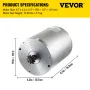 3000W 72V børsteløs motor, elektrisk scootermotor med 4900