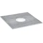 Shower Curb Kit, 914x914mm Shower Pan Kit with 160mm Central Drain, Lightweight EPS Shower Installation Kits with 2 Waterproof C
