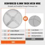 Fire Pit Spark Screen Round 20", Reinforced Heavy Duty Steel Metal Cover, Outdoor Firepit Lid, Easy-Opening Top Screen Covers Ro