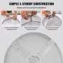 Fire Pit Spark Screen Round 20", Reinforced Heavy Duty Steel Metal Cover, Outdoor Firepit Lid, Easy-Opening Top Screen Covers Ro