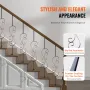 Trappetal Metal Balusters, 44 '' X 1/2 "Galvaniseret stål