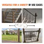 Staircase Metal Balusters, 44'' x 1/2" Galvanized Steel Decorative Banister Spindles, 5 Pack S Shape Deck Baluster, Hollow Satin