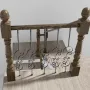 Staircase Metal Balusters, 44'' x 1/2" Galvanized Steel Decorative Banister Spindles, 5 Pack S Shape Deck Baluster, Hollow Satin