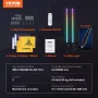 2 PCS 3 FT Whip Light with Spring Base, Led Whip Light with APP & Remote Control, Waterproof 360° Spiral RGB Chasing Lighted Whi