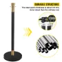 Crowd Control Stanchion Stanchion Set 6 stykker sæt m/ sort