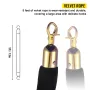 Crowd Control Stanchion Stanchion Set 6 stykker sæt m/ sort