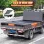 Dump Truck Mesh Tarp, 7,5x18 ft, PVC Coated Black Heavy Duty