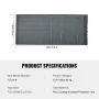 Dump Truck Mesh Tarp, 7,5x18 ft, PVC Coated Black Heavy Duty