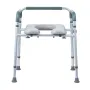 Commode Chair, Bedside Commode with Padded Seat and Arms, 7-Level Adjustable Height, 5.8L Removable Bucket, Easy to Assemble, 35