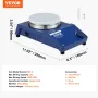 Magnetic Stirrer, 0-1500 RPM Stir Plate with Adjustable Speed Knob, 21L Plate Stirrer Kit, Stir Bar Included