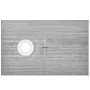 Shower Curb Kit, 1524x965mm Shower Pan Kit with 160mm Offset Drain, Lightweight EPS Shower Installation Kits with 2 Waterproof C