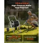 Hose Reel Cart, Hold Up to 175 ft of 5/8’’ Hose (Hose Not Included), Garden Water Hose Carts Mobile Tools with Wheels, Heavy Dut