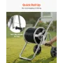 Hose Reel Cart, Hold Up to 175 ft of 5/8’’ Hose (Hose Not Included), Garden Water Hose Carts Mobile Tools with Wheels, Heavy Dut