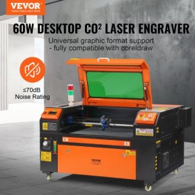60W CO2 Laser Engraver Engraving Carving Print Machine 400x600 mm Workbed