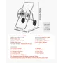 Hose Reel Cart, Hold Up to 175 ft of 5/8’’ Hose (Hose Not Included), Garden Water Hose Carts Mobile Tools with Wheels, Heavy Dut