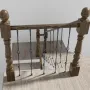 Staircase Metal Balusters, 44'' x 1/2" Galvanized Steel Decorative Banister Spindles, 10 Pack Deck Baluster with Hollow Double B