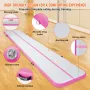 Gymnastics Air Mat, 4 inch Thickness Inflatable Gymnastics Tumbling Mat, Tumble Track with Electric Pump, Training Mats for Home