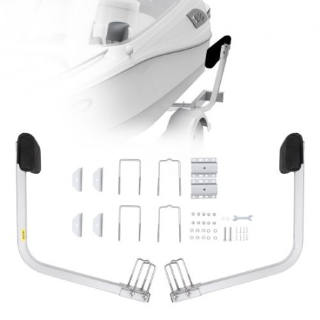 Boat Trailer Guide, 0.7M Adjustable Design Short Bunk Guide-Ons, 2PCS Rustproof Galvanized Steel Trailer Guide Poles, Heavy